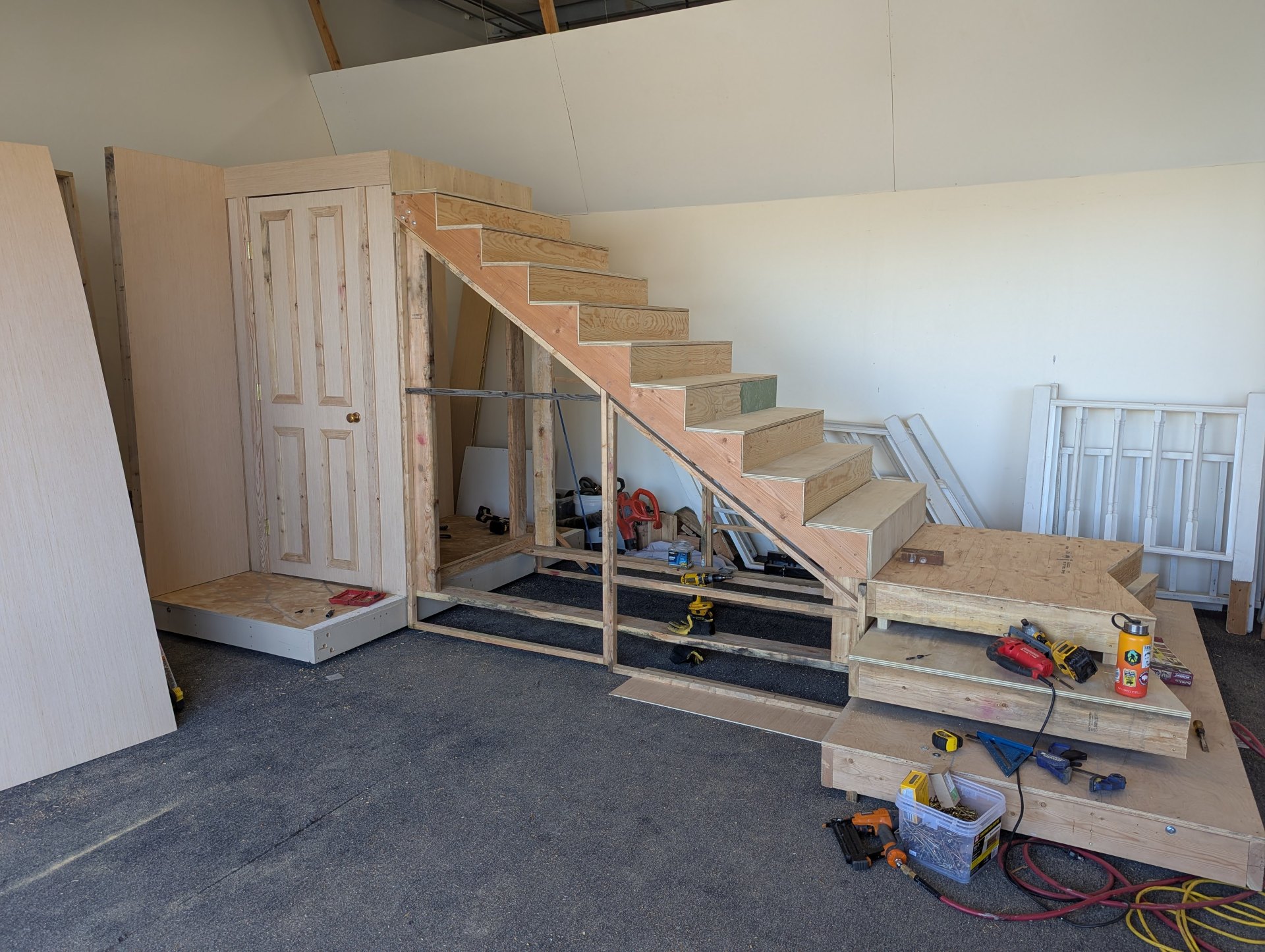 Set Carpentry and Set Building for Mary Poppins Play, March 2026